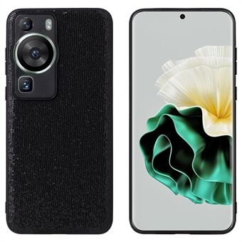 För Huawei P60 Pro Precise Cutouts Kameraskydd PU-läderbelagd PC+TPU-fodral Telefonfodral