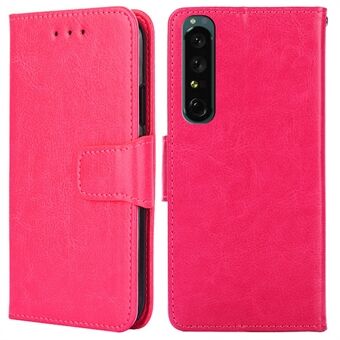 För Sony Xperia 1 IV Smartphone Shell Magnetisk stängning PU-läder plånboksfodral Flip Stand Folio Telefonfodral