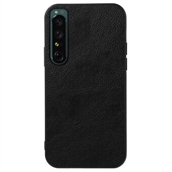 Litchi Texture Slim Case för Sony Xperia 1 IV Stötsäkert telefonskal PU-läderbeläggning Hybrid PC + TPU-skal