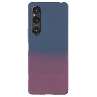 För Sony Xperia 1 V-fodral Neon Gradientfärg TPU Skin-Touch-telefonomslag