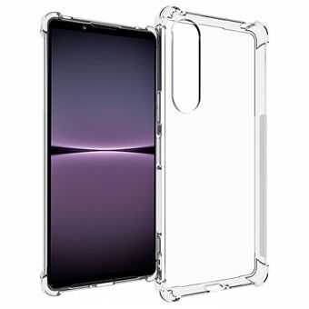 För Sony Xperia 1 V Anti-dropp Anti-sladd Telefonfodral Flexibel TPU Transparent Skyddsfodral