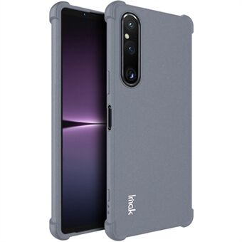 IMAK för Sony Xperia 1 V mobiltelefonfodral Four Corners Airbag Drop-proof TPU Matt telefonskal