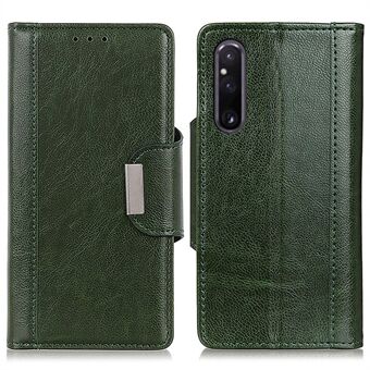 Plånboksfodral till Sony Xperia 1 V Stötsäkert skal PU-läder Folio Flip-telefonfodral