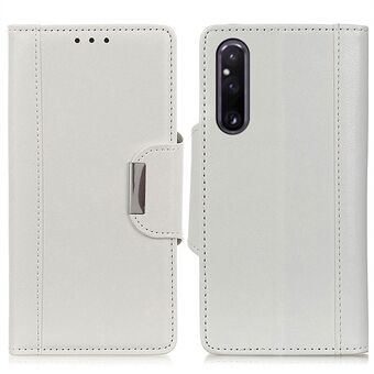 Plånboksfodral till Sony Xperia 1 V Stötsäkert skal PU-läder Folio Flip-telefonfodral