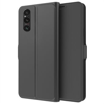 Stand till Sony Xperia 1 V-korthållare PU-läder Stötsäkert telefonflipfodral