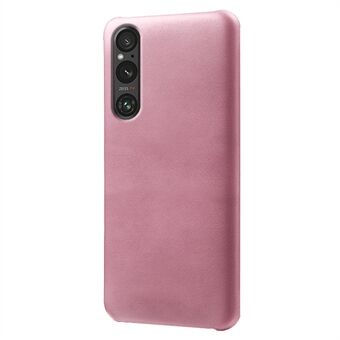 För Sony Xperia 1 V Calf Texture Stötsäkert telefonfodral PU-läder+PC Smartphone-skal