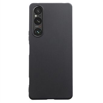 Matt TPU telefonfodral för Sony Xperia 1 V Slim Case Anti-Drop Mobiltelefon Skyddsfodral - Svart