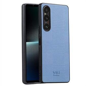 VILI TH-serien Telefonfodral för Sony Xperia 1 V, PU-läderbelagd PC+TPU-telefonbaksida.