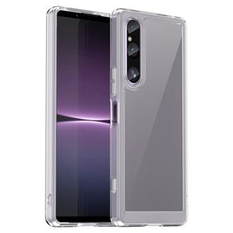 För Sony Xperia 1 V-skal TPU+Akrylklar mobiltelefonfodral (Stor bakre linsöppning)