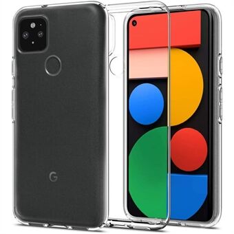 Halkfri Anti-fingeravtryck Ultraklar Mjuk TPU-mobilfodral för Google Pixel 5