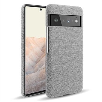 För Google Pixel 6 Pro tygklädd hård PC-stöttålig halkfri telefonväska, skydd mot fingeravtryck.