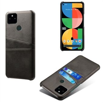 KSQ PU-läder + PC Combo Anti-shock Anti-fall Dubbla kortplatser på baksidan Design Hårt skal för Google Pixel 5a 5G