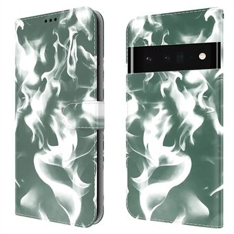 Plånboksfunktion Telefonfodral Dimmönsterutskrift PU-läder+TPU Magnetslutande Ställbart Skyddsfodral för Google Pixel 6 Pro