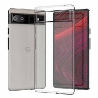 För Google Pixel 6a Transparent Ultra-slim Soft TPU Välskyddande Telefonfodral