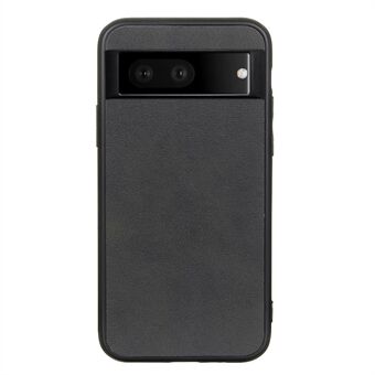 För Google Pixel 7 Texturerad PU-läder Mobiltelefonfodral Antifingeravtryck Hybrid TPU + PC-skal