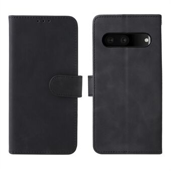 För Google Pixel 7 Pro Mobilfodral i Skin-touch PU-läder + TPU-stativplånboksfodral.