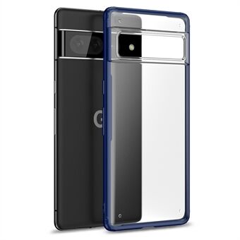 För Google Pixel 7 Armor Series Matte Design Stöttåligt skal Genomskinligt hårt PC-baksida Mjuk TPU-ram Telefonfodral