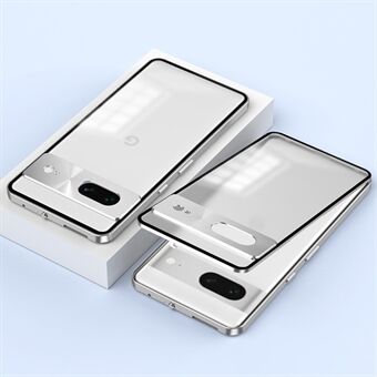 För Google Pixel 7 5G-fodral i aluminiumlegeringsram med matt PC-överdrag och pop-up-snapplås