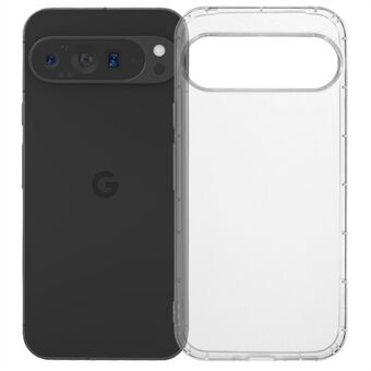 För Google Pixel 9 Pro XL genomskinligt skal med TPU för att förhindra fall (Stor hål för baksidan av linsen)