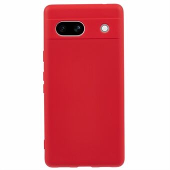 För Google Pixel 7a-skal 2,0 mm TPU-telefonfodral mot repor, slät bågkant.