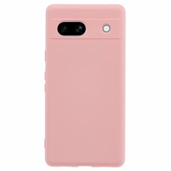 För Google Pixel 7a-fodral 2,0 mm TPU-telefonskydd mot repor, jämnt bågformad kant.