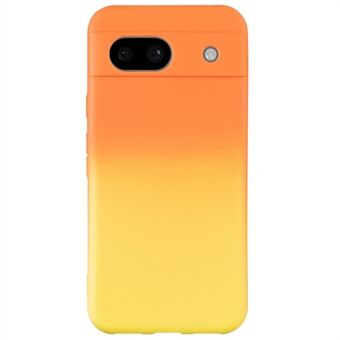 Till Google Pixel 8a-fodral mjuk TPU-hudberöringsmobilskydd gradientfärg