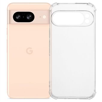 För Google Pixel 9 Fodral Förstärkt med Fyra Hörn Anti-Stöt TPU Genomskinligt Telefonfodral