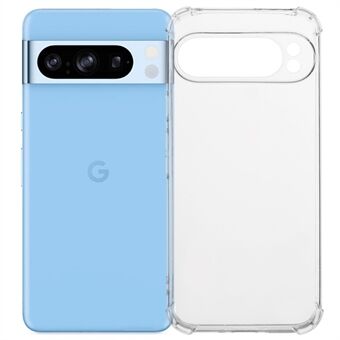 För Google Pixel 9 Pro XL mobilskal tjockare fyra hörn stöttåligt genomskinligt TPU-skal