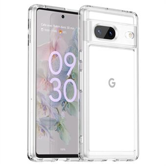 För Google Pixel 7 5G Candy-serien Stöttåligt TPU-telefonfodral med airbaghörnkudde till telefonens baksida.