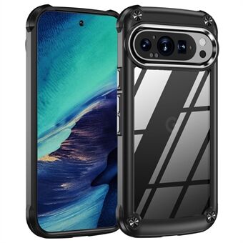 För Google Pixel 9 / 9 Pro Fodral Anti-Fall Legering Linsskydd PC+TPU Telefonfodral