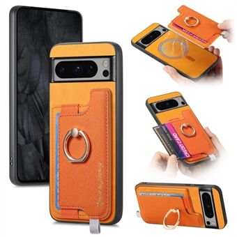 B5 För Google Pixel 8 Pro Fodral 2-i-1 Magnetiskt Avtagbart Korthållare Läder+TPU Telefonfodral