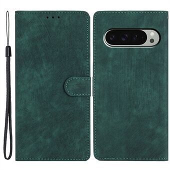 För Google Pixel 9 / 9 Pro Fodral med Kortfack, Skin-Touch PU Läder Telefonfodral Stativ