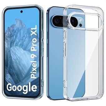 För Google Pixel 9 Pro XL Fodral Anti-Fingerprint Kristallklart TPU Telefonskal