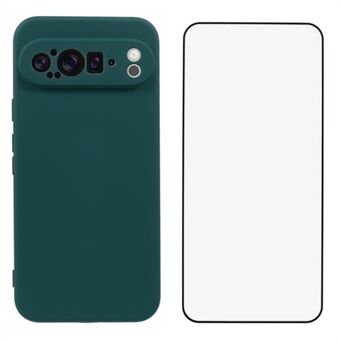 WANLONFENG RB2-serien för Google Pixel 9 Pro XL Skal TPU Telefonskydd med Skärmskydd