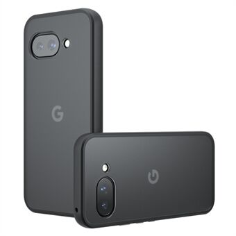 För Google Pixel 9a Skal Skin-Touch TPU+PC Matt Telefonfodral, Transparent Svart