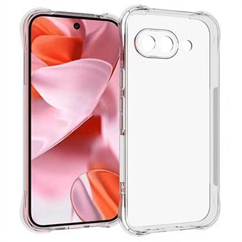 För Google Pixel 9a Transparent Telefonfodral 2.0mm Tjocklek Stötsäker TPU Telefonfodral