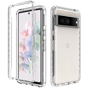 För Google Pixel 7 5G snygg gradientfärg mobilskydd kristallklar mjuk TPU + hårt PC-hybridfodral.