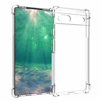 För Google Pixel 6a Anti-Scratch Ultra Clear Soft TPU Mobiltelefonfodral Icke-Hala Mobiltelefon Bakre Skydd