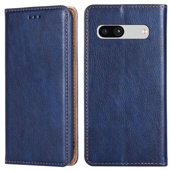 PU-läder mobilfodral för Google Pixel 7a, magnetiskt självstängande ställfunktion, telefonvändbart plånboksfodral som skyddar mot stötar.