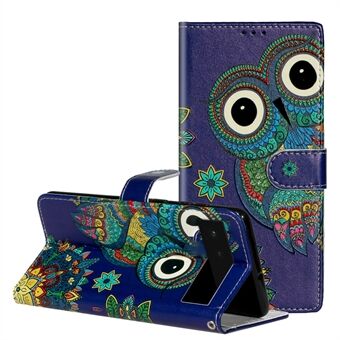 För Google Pixel 6 Mönstertryckande läderplånbok Flip Case Stående skyddande telefonfodral.