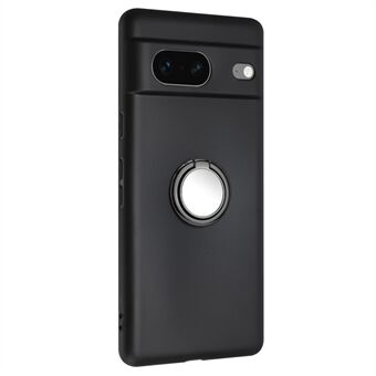 För Google Pixel 8 stötsäker bakre skyddsomslag i TPU-materialet med matt yta och ring-kickstand.