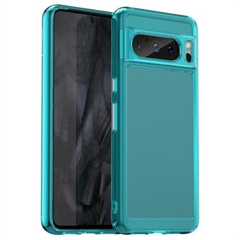 För Google Pixel 8 Pro Candy Series Anti-fall Air Cushions TPU Telefonfodral Bakskydd Klar Omslag