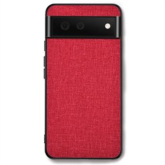 För Google Pixel 8 tygtexturerad PC+TPU-telefonfodral, skyddande mobilskal för att förhindra fall