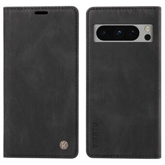 YIKATU YK-004 För Google Pixel 8 Pro Skin-touch Läderöverdrag Självstående Fodral Plånboksfodral för Telefon