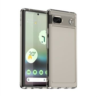 Serie av godis för Google Pixel 6a, stöttåligt TPU-telefonfodral med genomskinligt baksida.