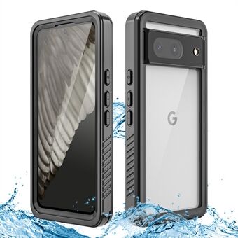 FS-serien för Google Pixel 8 IP68 Vattentätt PC+TPU-fodral Stötsäkert Dammtätt Reptåligt Telefonfodral med Clear Bakstycke