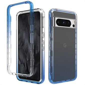 För Google Pixel 8 Pro Clear Case TPU+PC Mobiltelefonskal