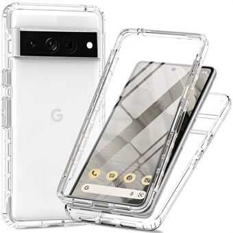 För Google Pixel 8 Pro-fodral: PC+TPU Anti-drop Gradient Phone Cover med PET-skärmskydd.