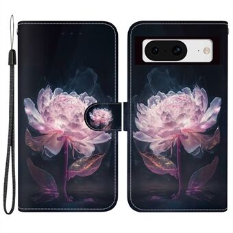 För Google Pixel 8 Case Mönstrad Folio PU Läder Stående Skyddande Telefonfodral