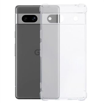 För Google Pixel 7a skal genomskinligt hörnfall- och stötskyddande TPU-överdrag